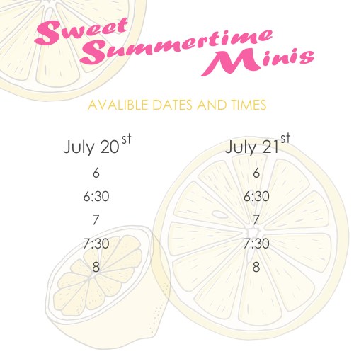 lemonade dates and times